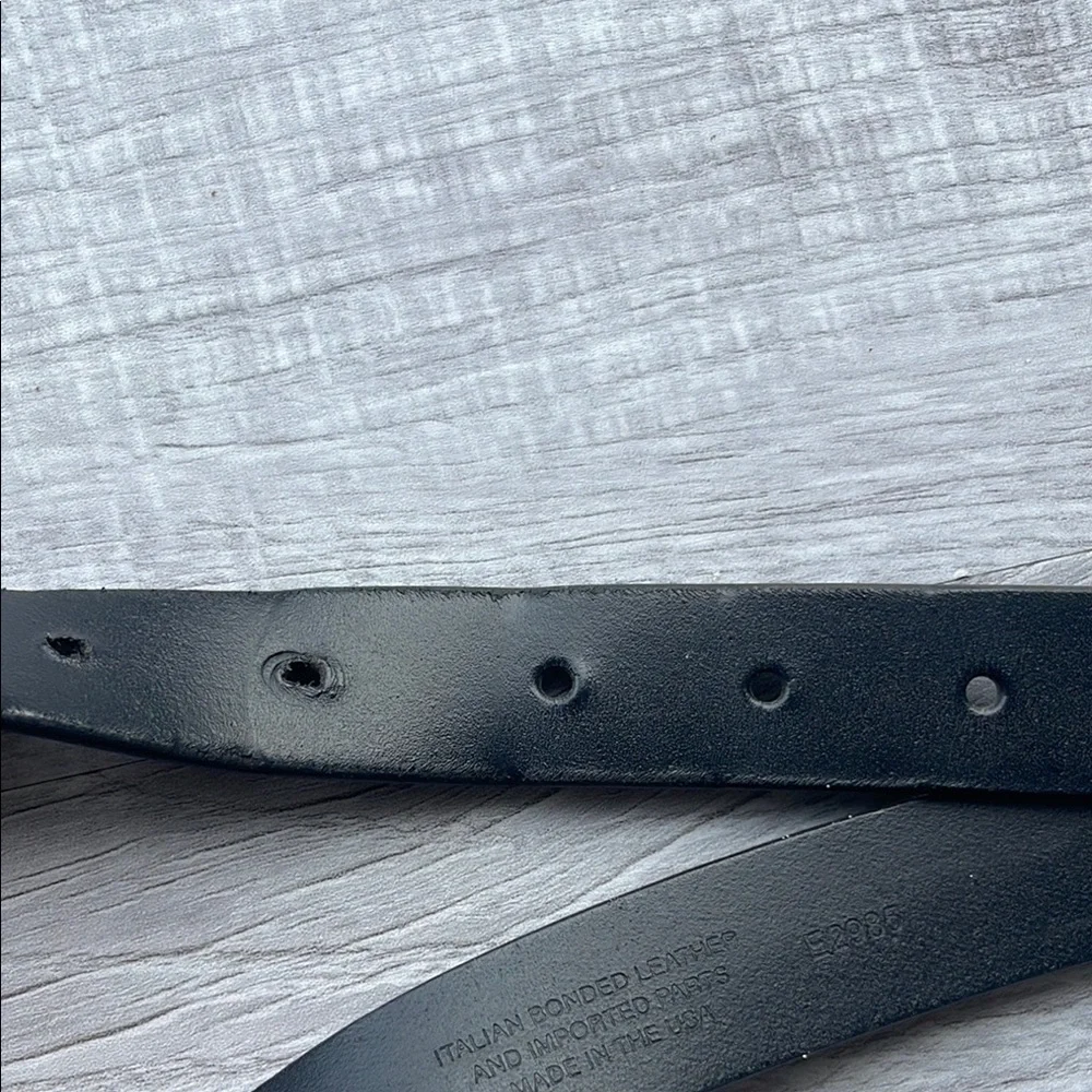 J. Crew Factory Kids Leather Black Belt, size XL.